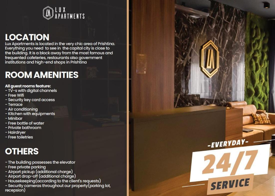 Lux Apartments Prishtinë Ngoại thất bức ảnh